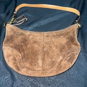 COACH Suede Leather Soho Brown Shoulder Bag 4286